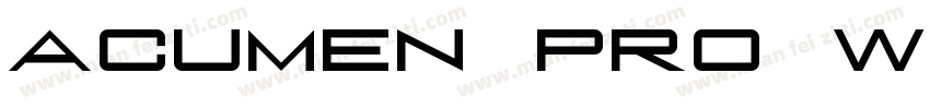 ACUMEN PRO WIDE字体转换
